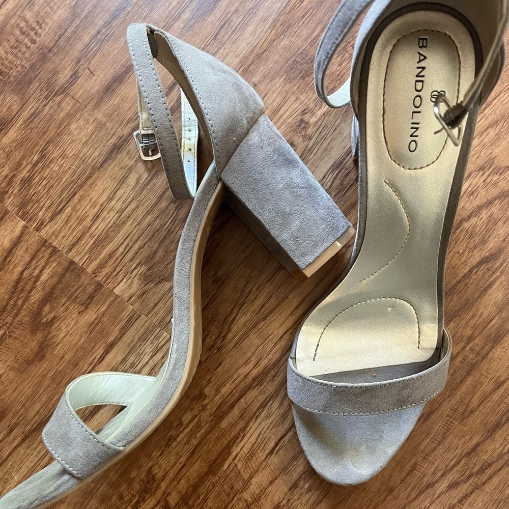Grey Suede Heels